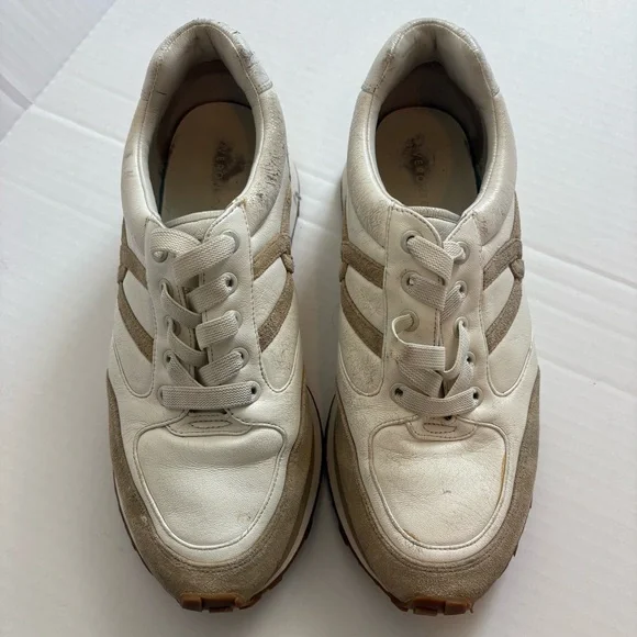 Veronica Beard Valentina Sneaker in Ecru Size 10 - Picture 6 of 9